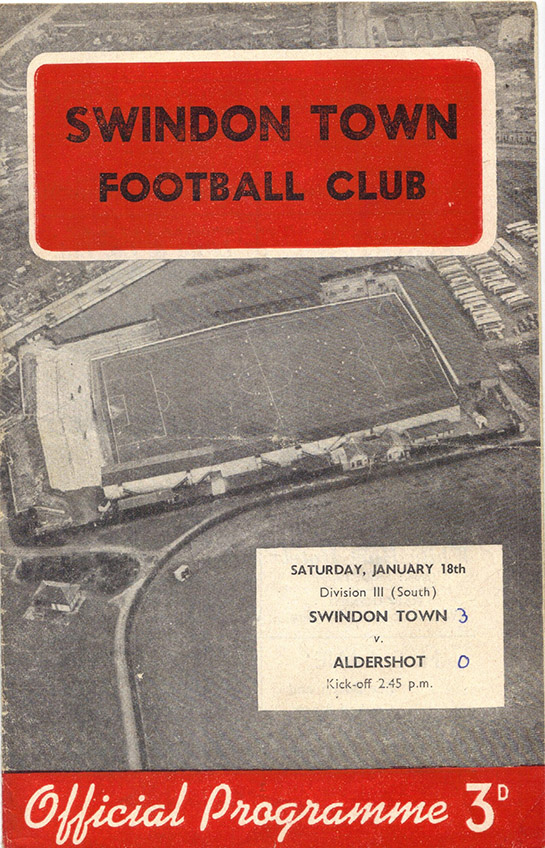 <b>Saturday, January 18, 1958</b><br />vs. Aldershot (Home)